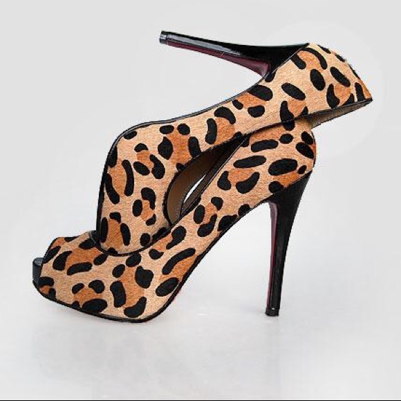 Christian Louboutin leopard print sexy high heels - Picture 6 of 8
